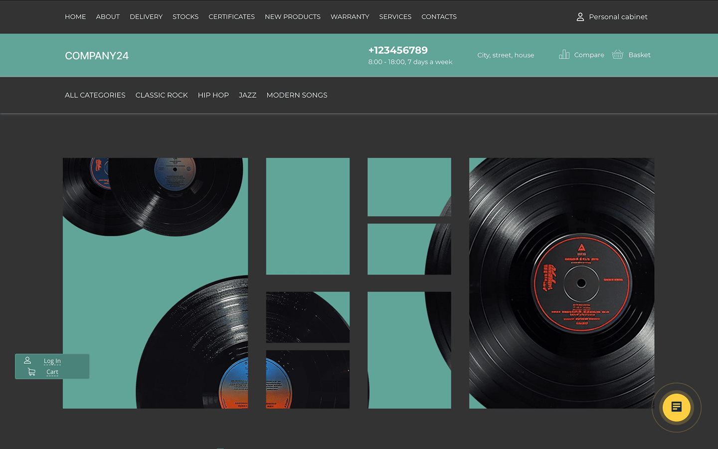 Vinyl records and turntables