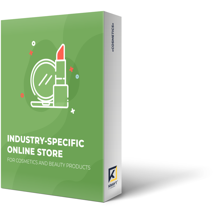 Industry-specific online store for cosmetics and beauty products